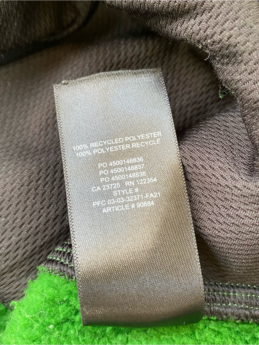 Aritzia TNA Polartec Fleece Mockneck Jacket Green Small - Picture 5 of 9